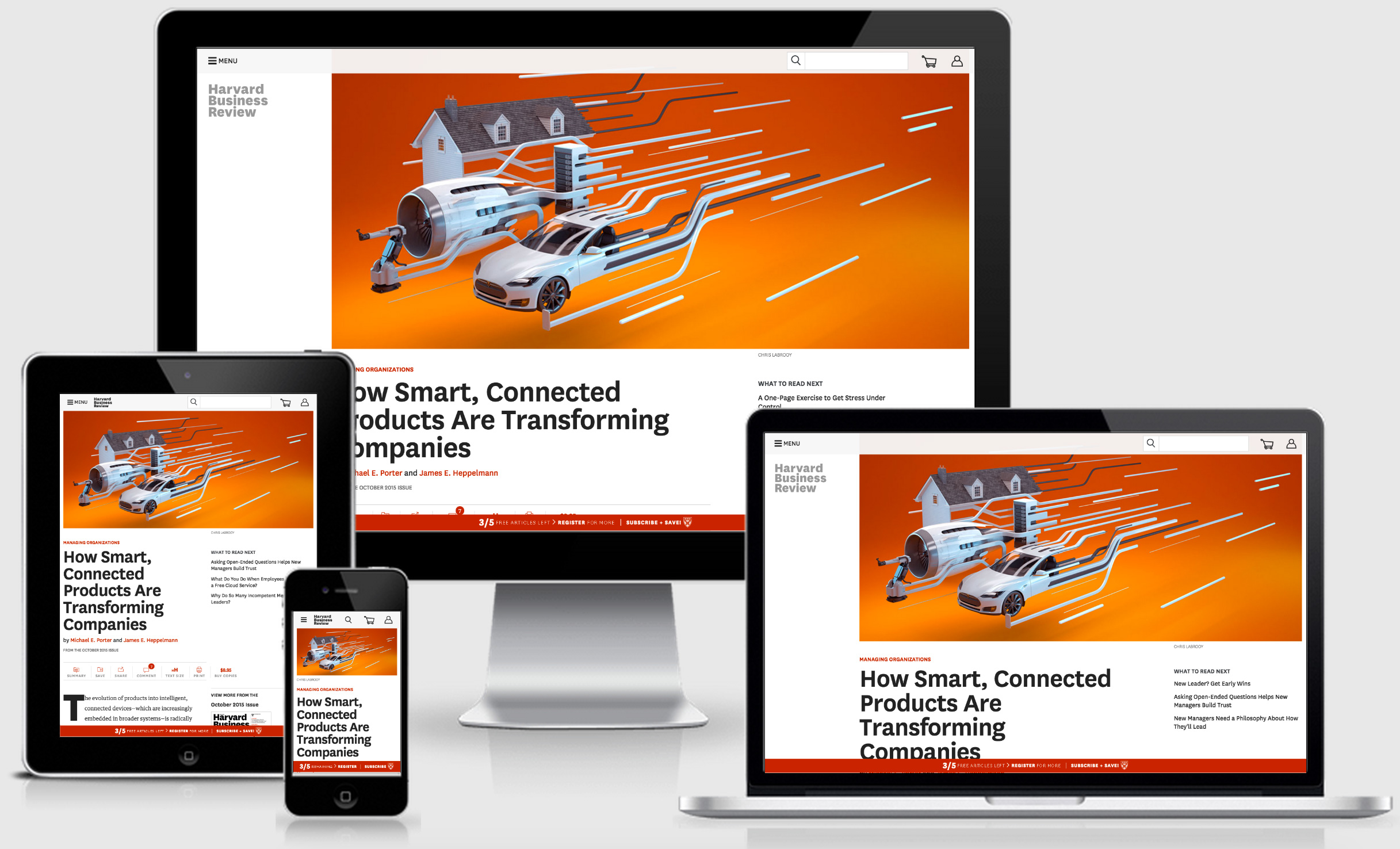 Example of article page